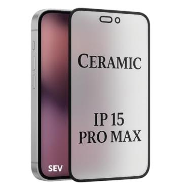 Imagem de Película Cerâmica Fosca Compativel Com iPhone 15 Pro Max, Anti Reflexo, Anti Risco, Anti Impacto, Tecnologia 9H, Não Estilhaça, com Kit Limpeza