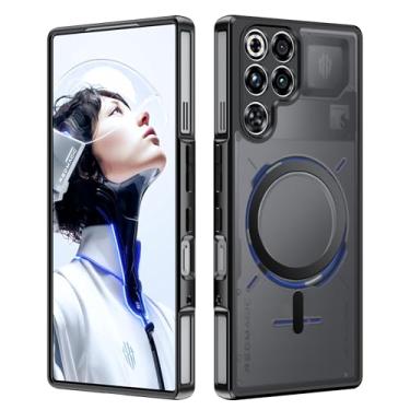 Imagem de Fhyeugfy Capa para celular Red Magic 11 Pro/Red Magic 11 Pro+ [compatível com MagSafe[à prova de choque de grau militar] fina à prova de choque magnética - preta