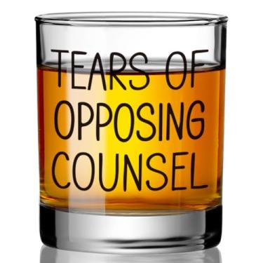 Imagem de Presentes engraçados de advogado para homens, lágrimas de copo de uísque de conselho oposto, presentes de formatura para estudantes de direito, futuro advogado, advogado paralegal, presente de