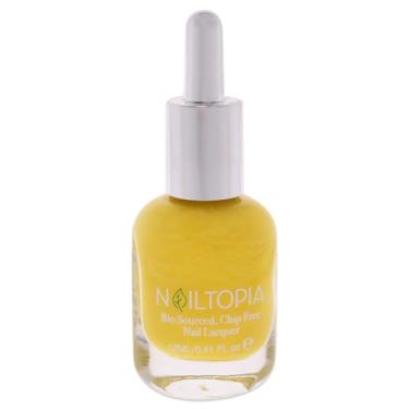 Imagem de Nailtopia - Verniz para unhas sem lascas à base de plantas - não tóxico, de origem biológica, de longa duração, esmalte fortalecedor - Sol Glow (amarelo brilhante) - 11,6 g