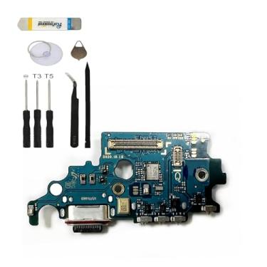 Imagem de Original para Samsung Galaxy S21 Porta de carregamento USB Substituição S21 5G SM-G991U SM-G991U1 Conjunto de soquete de carregamento flexível cauda (versão dos EUA + ferramentas)