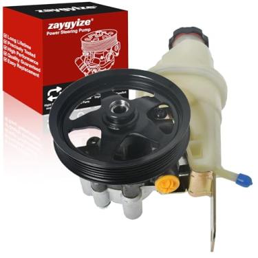 Imagem de Bomba de direção hidráulica 21-4045R com reservatório de polia para Dodge Dakota V6 3.7L 2004, para Dodge Dakota V8 4.7L 2000-2003, para Dodge Durango V8 4.7L 2000-2003, OE 214045R 964045R 5210045R