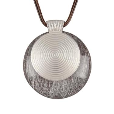 Imagem de Jeilwiy Colar feminino boho estilo hippie, grosso, longo, de couro, gargantilha preta, boêmio, Couro sintético, Sem Pedra Preciosa