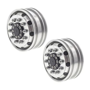 Imagem de Roda de liga leve para carro de carga 1:14, 2 peças dianteiras de substituição