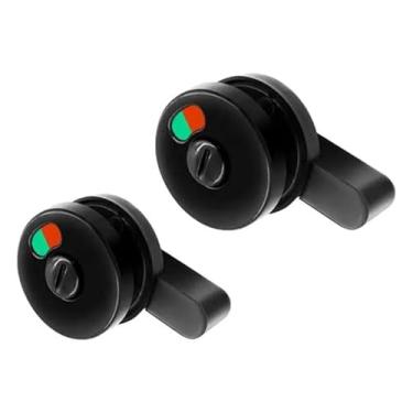 Imagem de Trava de laje simples para porta de banheiro para portas de laje - pacote com 2 trinco comercial de fileira única trava de uso duplo banheiro divisórias banheiro banheiro banheiro e loja