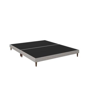 Imagem de Base Cama Box Queen Sealy Bipartida 24x158x198cm Doux Comfort, Preto e