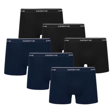 Imagem de Kit 6 Cuecas Boxer Selene Algodão Masculino