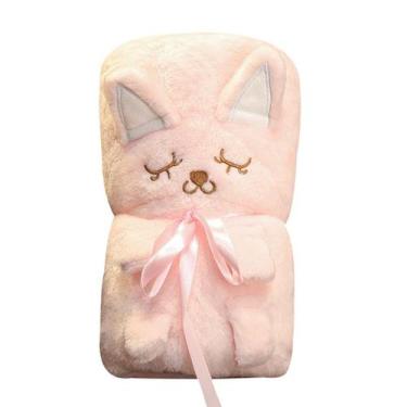 Imagem de Cobertor dobrável rosa para animais de 80 cm e boneca de pelúcia - yiw