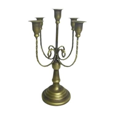 Imagem de BLWOTMOR Castiçal de Vários Braços, Suporte Decorativo para Velas, Candelabro Retrô Romântico para Velas, Ideal para Casamentos E Salas de Estar, a, Tamanho real