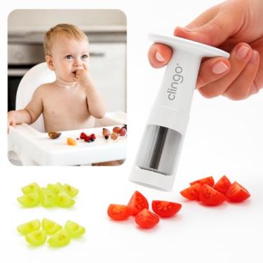 Imagem de Cortador de Uvas e Tomate Cereja 4 Partes – Picador de Alimentos Infantil, Rápido e Seguro para Bebês e Crianças