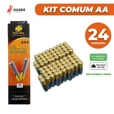 Imagem de Kit 24x Pilhas AA Comum 1,5v RELINX SEGMA FBG Zinco e Carbono Despacho
