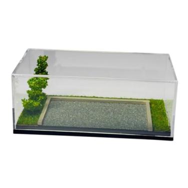 Imagem de EHJRE Caixa Expositora para Rodas de Metal Fundido em Escala 1/64 com Capa Protetora Contra Poeira para Decoração de Carros de Brinquedo E Veículos.