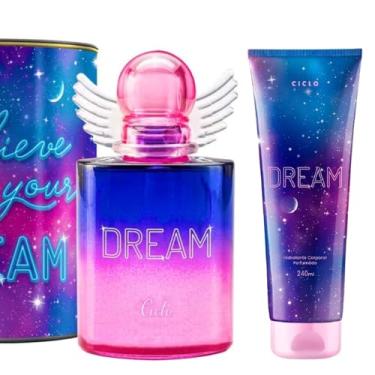 Imagem de Kit Perfume Feminino Dream Lata 100ml + Hidratante Corporal Dream 240ml Ciclo Cosmeticos