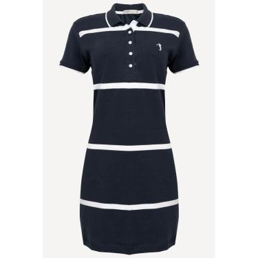 Imagem de Vestido Listrado Aleatory Gorgeous Marinho-Feminino