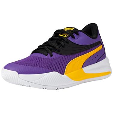 Imagem de PUMA Tênis masculino de basquete triplo baixo, Prism Violeta Amarelo, 10