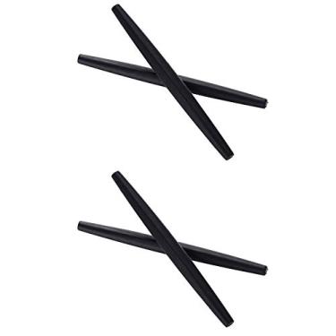 Imagem de Caulo Kit de substituição de hastes e protetores de nariz compatíveis com armações de óculos de sol Oakley Whisker Glass (apenas meias pretas - 2 pares)
