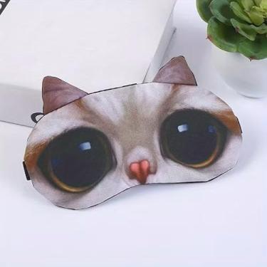 Imagem de Máscara para os olhos de dormir de animais de desenho 3D, venda unissex com bloqueio de luz para adultos, sem cheiro, estilo 1