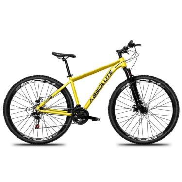 Imagem de Bicicleta Aro 29 Absolute Nero 5 Alumínio 21v Freio A Disco Garfo Suspensão Mountain Bike amarelo Tam: 21