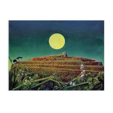 Imagem de Zeichn8u Pôster Max Ernst The Entire City Reproduções de Pinturas Famosas Surrealismo Arte de Parede Tela Max Ernst Decoração de Parede para Presentes de Sala de Estar 100 x 70 cm Pôster