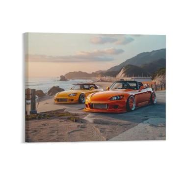 Imagem de HouLaiZhe Modificado S2000 Seaside Jdm pôsteres de carro tela estética decoração de quarto pintura de parede impressões de sala de galeria decoração de parede para quarto sala de estar escritório 11 x