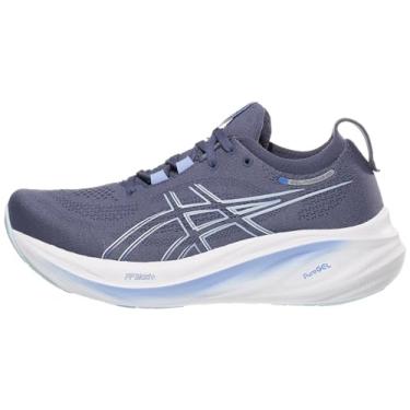 Imagem de ASICS Tênis de corrida feminino Gel-Nimbus 26, Azul Trovão/Safira, 6