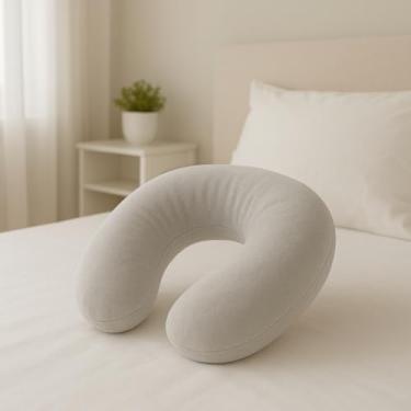 Imagem de Almofada De Viagem Para O PescoçO, ConfortáVel E Macia Para O PescoçO(Almofada Adulto Cinza)