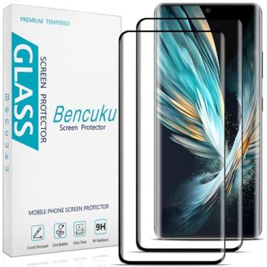 Imagem de Bencuku (Pacote com 2) Protetor de tela para Samsung Galaxy S21 vidro ultra temperado, cobertura de tela inteira curvada 3D, antiarranhões, sem bolhas, compatível com capas