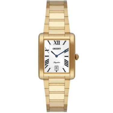 Imagem de Relógio Orient Feminino Tank Dourado Quadrado Lgss1021 B3kx