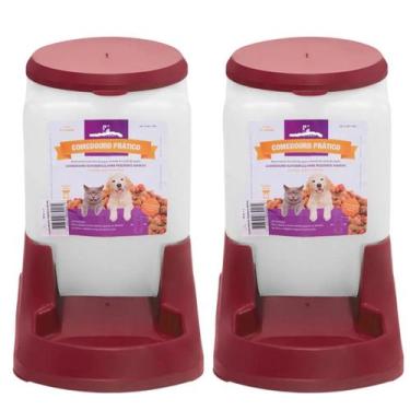 Imagem de Kit Comedouro e Bebedouro para Cães e Gatos DogCompany 3L - Petshop, V