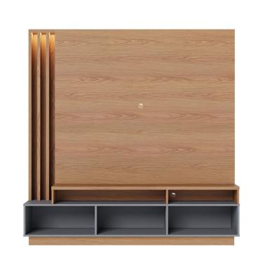 Imagem de Home Humaita 2 Portas Basculantes - Ssx Multicoisas Cor Freijo/cinza Fosco
