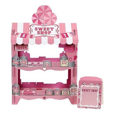 Imagem de Cffuvros Elegante Suporte para Cupcake de 3 Camadas, Torre de Exibição de Papelão Descartável e Reciclável para Sobremesas, Bandeja Estável em Camadas para Aniversários, Festas de