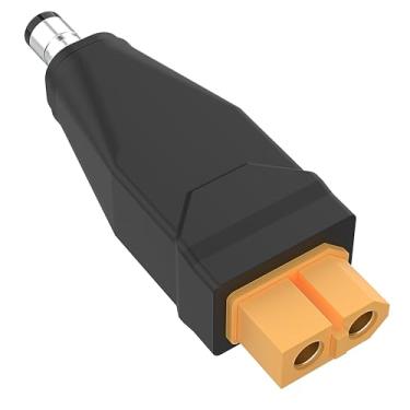 Imagem de Magiclifee Adaptador XT60 para DC5525 – XT60 fêmea para DC macho 5,5 mm x 2,5 mm para sistema solar, baterias de drone, monitores FPV, carros RC e mais