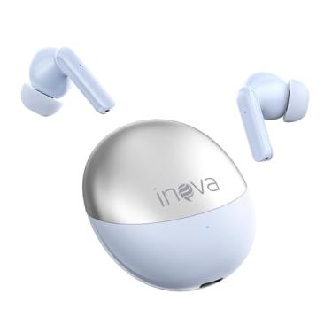 Imagem de INAVA Fone de Ouvido Bluetooth,Bateria 30H,Drivers Duplos, 6 Microfones Chamadas Nitidas AI, Som Hi-Res,Fones de Ouvido para iPhone e Android (Azul)