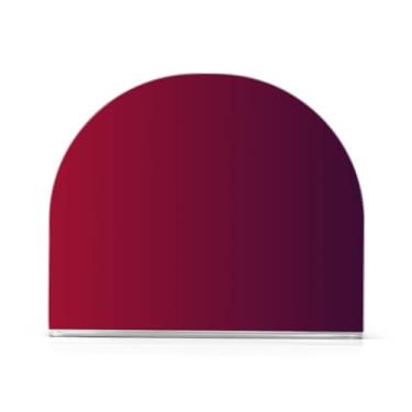 Imagem de Suporte de guardanapo acrílico gradiente vermelho roxo, porta-toalhas de papel em forma de U, suporte de guardanapo vertical