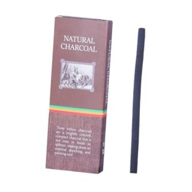 Imagem de 10 peças de varas de carvão, 3-5 mm, ferramentas de desenho, materiais de arte