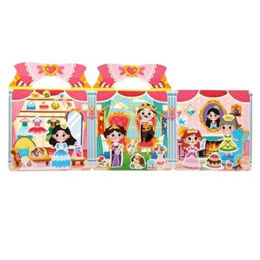 Imagem de Adesivos reutilizáveis, brinquedos de aprendizagem de de desenho animado | Livros adesivos silenciosos com tema de compras | para crianças, meninos, meninas, sala de aula, pré-escola, viagem