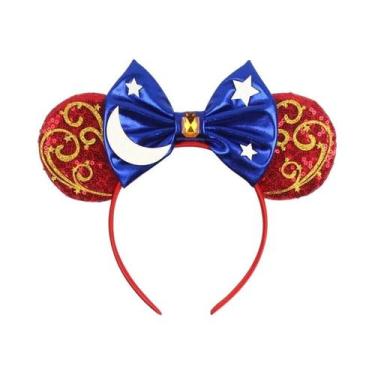 Imagem de Tiara De Glitter Minnie Mouse Para Meninas Com Laço De Lantejoulas Ace