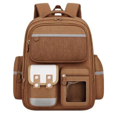 Imagem de Mochila Escolar Grande Juvenil Menino Menina Acolchoada Espaço Noteboo