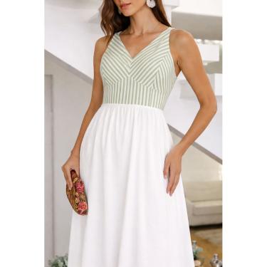 Imagem de Blusa Cropped Feminino Listrado com Alça Decote V Forrado