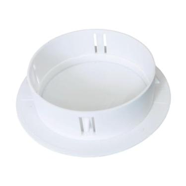 Imagem de Generic Placa de cobertura para orifícios no teto, vedação compacta e redonda branca para orifícios de ar condicionado, acabamento para orifício de luminária, 106 a 124 Furos