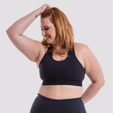 Imagem de Top Nadador Plus Médio Suporte Preta Tam 56