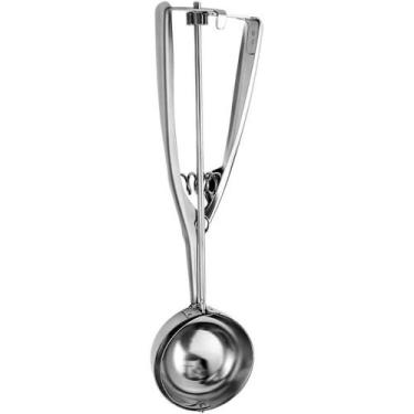 Imagem de Pegador de Sorvete Inox c/ Ejetor 23cm N234502-4 - Quanhe