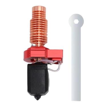 Imagem de WALFRONT Hotend Kit Aquecedor Bloco Removível de Aço Endurecido Substituição do Dissipador de Calor do Bico de 0,2 Mm para Impressora 3D 5M Aquecimento Rápido Resistência a Altas