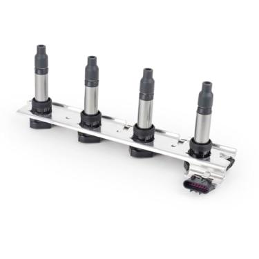 Imagem de Conjunto de 2 bobinas de ignição ENA compatíveis com Cadillac - DeVille Seville SRX STS XLR - Pontiac - Bonneville - Buick Lucerne V8 4.6L C1509 UF-372ENA preto ENAIC122601