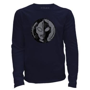 Imagem de Camiseta manga longa - Ultraman - DASANTIGAS, Navy blue, Navy blue, P