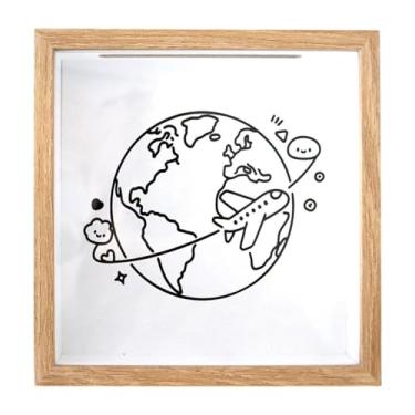 Imagem de Baoblaze Caixa de exibição de ingressos Shadow Box Frame, versátil e, ideal para guardar lembranças de casamentos, filmes e eventos esportivos, 29 Cm X 29 Cm X 4.5