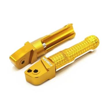 Imagem de Anti-derrapante Pedal Traseiro Footpeg Apoio Para Os Pés Do Passageiro Para Forza300 Forza 300 2018 2019 2020 Para(Ouro)