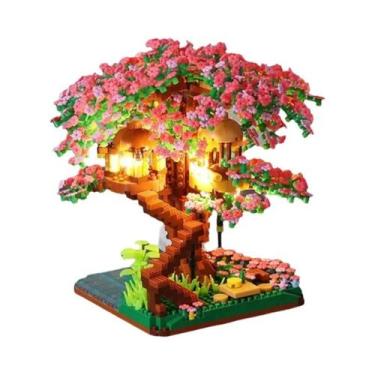 Imagem de Conjunto De Blocos De Montar De Árvore Bonsai De Cerejeira Romântica, 