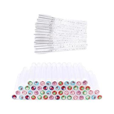 Imagem de Tubo De Escova De Cílios De Natal Reutilizável Com Varas De Máscara Su