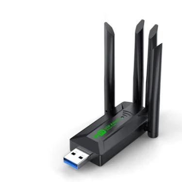 Imagem de Adaptador WiFi Dual Band 1200 Mbps USB  Alta Velocidade 2.4Ghz/5Ghz